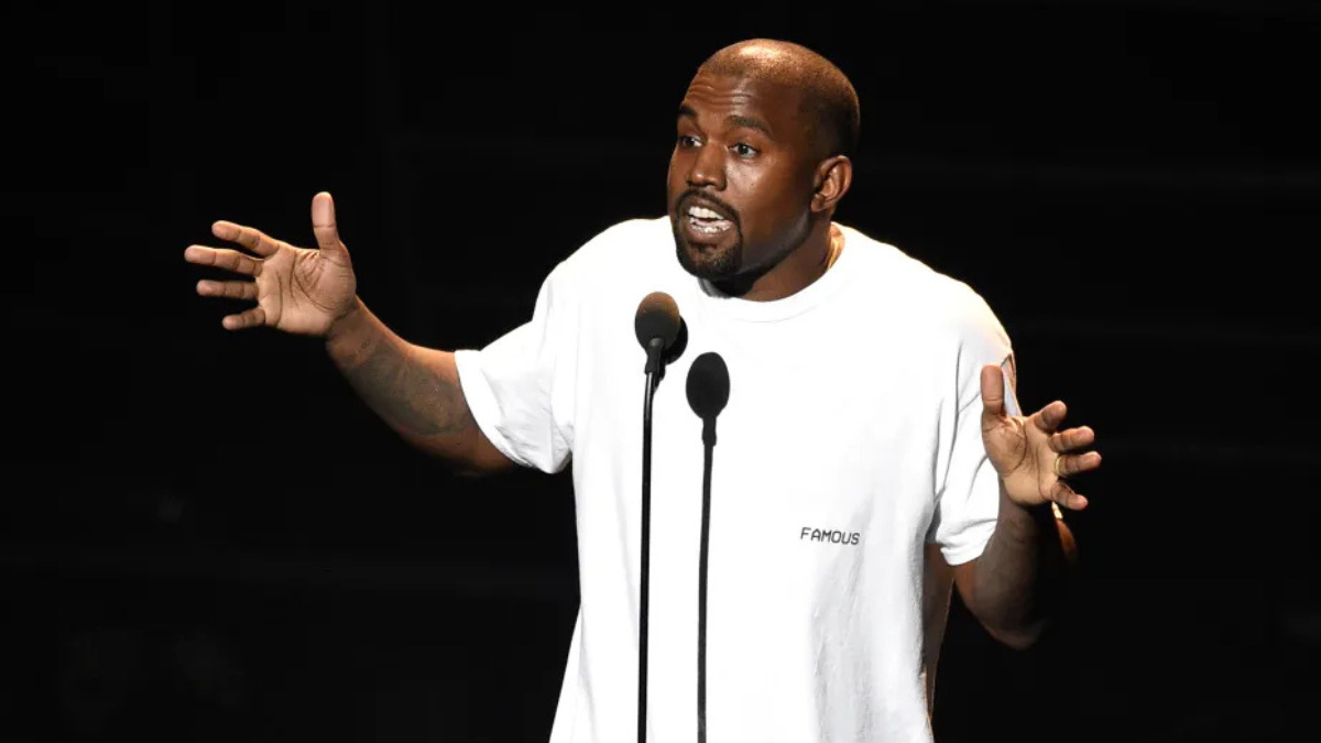 Kanye West performing on stage during the 808s & Heartbreak tour, a defining moment in Kanye West career