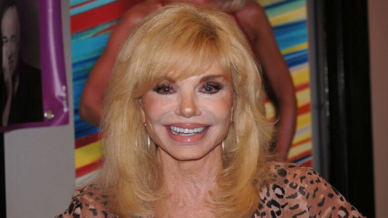 Loni Anderson Blonde Bombshell era studio portrait, featuring signature voluminous hair and glamorous 1970s styling.
