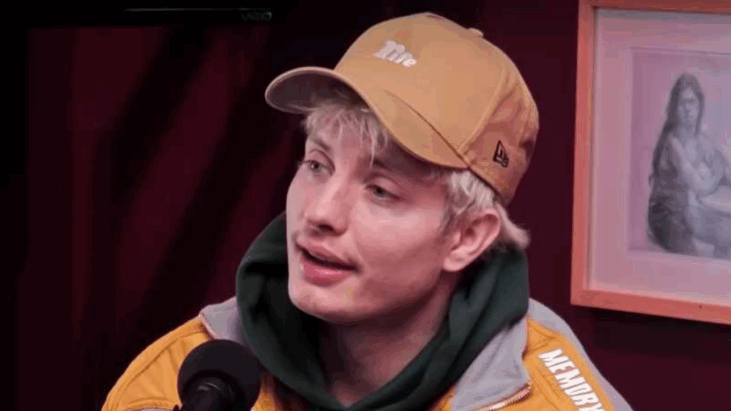Matt Rife speaking on a podcast about paranormal experiences, blending humor with curiosity, as fans debate the authenticity of his ghost stories.
