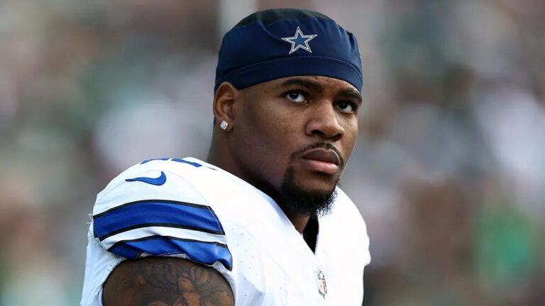 Micah Parsons stands on the sideline in Cowboys uniform, representing a new era of defensive greatness and NFL legacy in the making