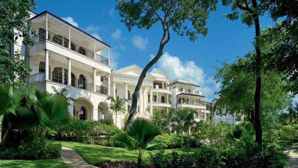 Rihanna Real Estate in Barbados — luxury $22M One Sandy Lane villa overlooking the Caribbean coast