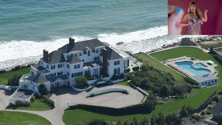 Taylor Swift Real Estate portfolio featuring her Nashville mansion, New York City townhouse, and Rhode Island oceanfront home.