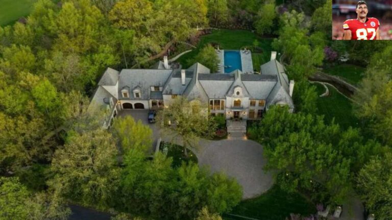 Travis Kelce real estate portfolio featuring his Kansas City mansion and luxury property investments