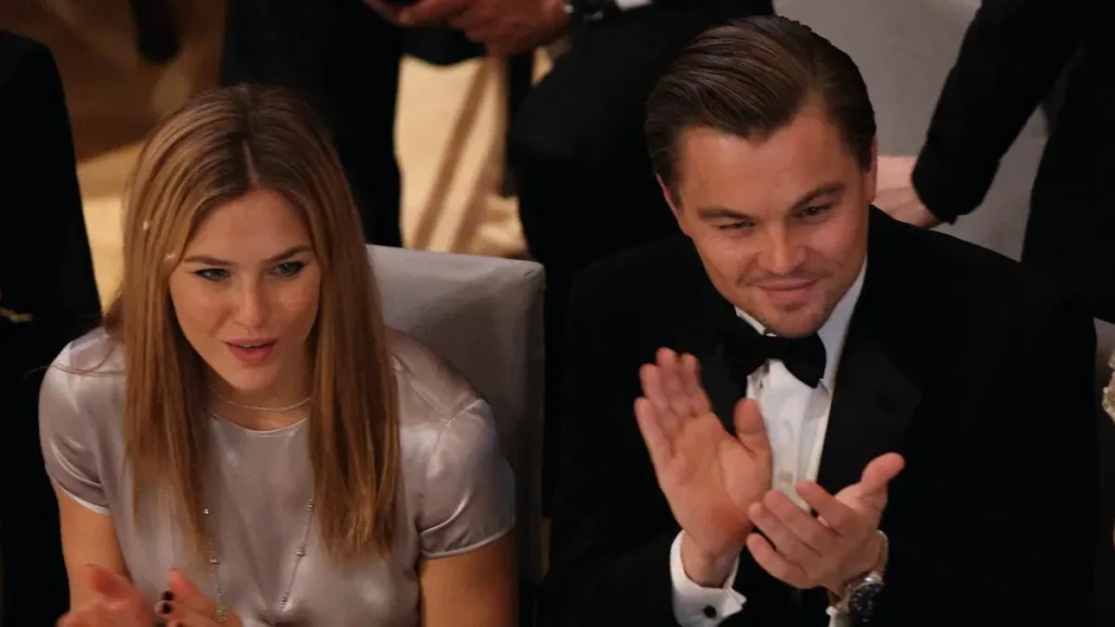 Bar Refaeli and Leonardo DiCaprio attending red carpet event during their relationship