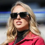 Brittany Mahomes Style showcasing bold red carpet fashion and sporty glam looks from NFL game days to luxury events.