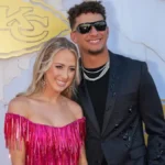 Brittany Mahomes and Patrick Mahomes together at a Kansas City Chiefs game, highlighting their role as a modern NFL power couple.