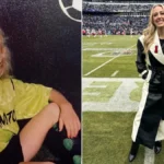 Childhood Brittany Mahomes soccer photo on the field in Whitehouse, Texas, showing her early passion for sports.