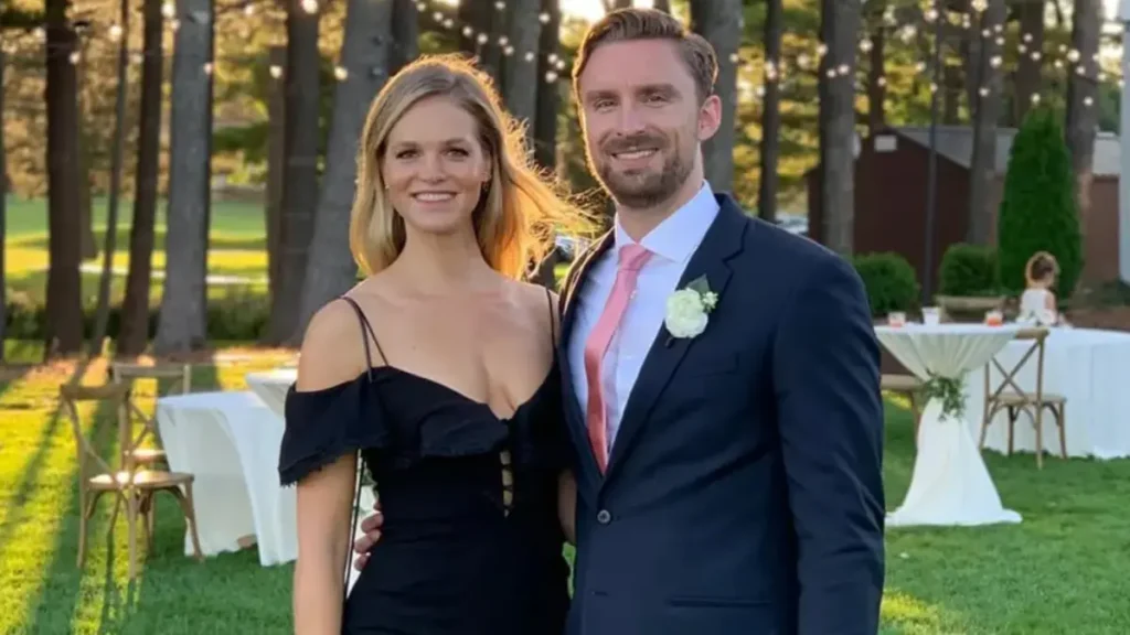 Erin Heatherton and Karol Kocemba at their January 2023 wedding ceremony