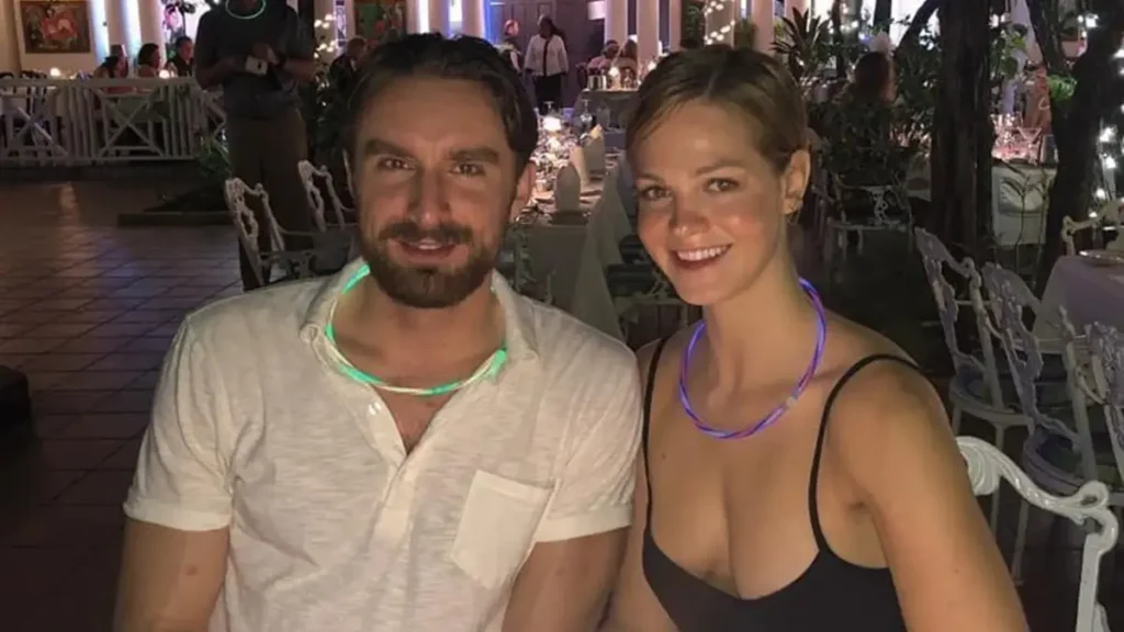 Erin Heatherton and Karol Kocemba at their 2023 wedding in Chicago, celebrating their marriage together.