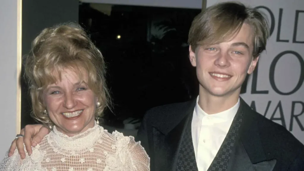 Leonardo DiCaprio with his mother Irmelin Indenbirken at a red carpet event
