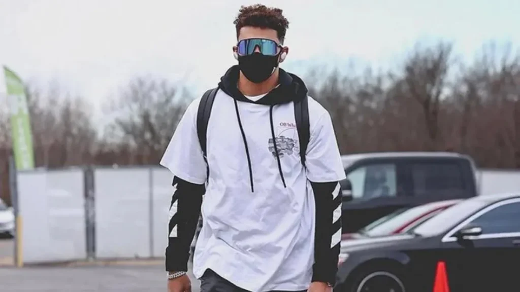 Patrick Mahomes GameDay Style showcasing bold suits, sneakers, and accessories that highlight his evolution from rookie fits to NFL fashion icon.
