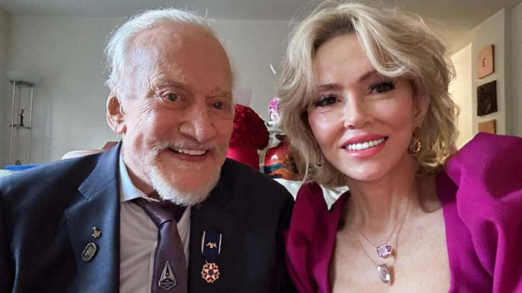 Buzz Aldrin and Anca Faur
