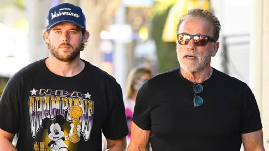 Christopher Schwarzenegger with Arnold Schwarzenegger