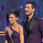 Hilaria Baldwin performs a quickstep on Dancing With the Stars live show