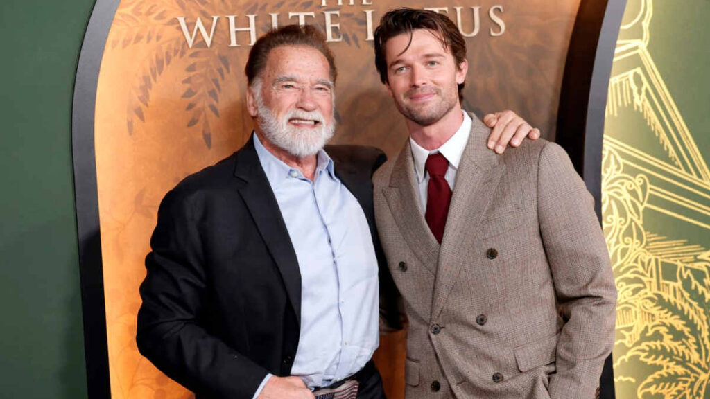 Patrick Schwarzenegger and Arnold Schwarzenegger