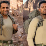Nick Young and Ravi V. Patel removing their armbands during the Oct. 23 episode of Special Forces: World's Toughest Test, signaling their decision to leave the competition after enduring intense physical challenges.